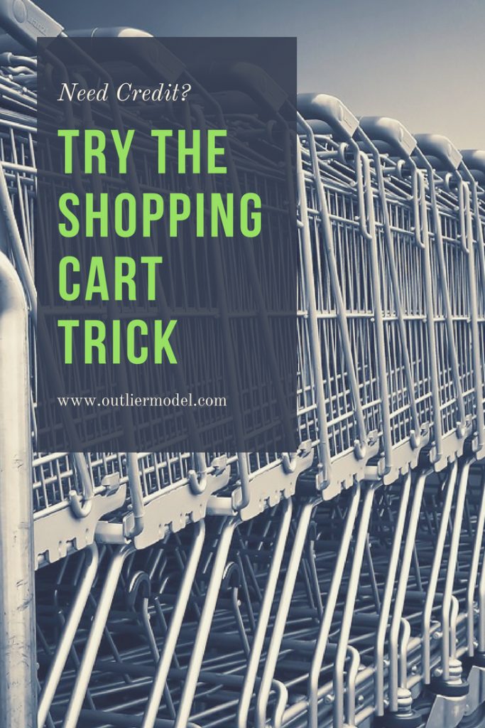 credit tips, shopping cart trick, working on credit