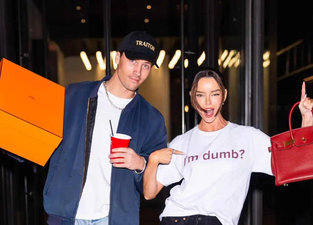 Rob Rausch Goes Viral for Supporting Co-Star Maura Higgins at “DWTS” With Her Birkin Bag in Hand