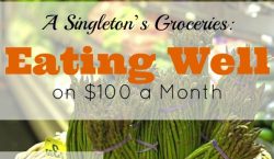 Eating well on $100 a month, food budget, groceries on a budget