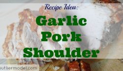 Garlic pork shoulder, roast pork, weekend cooking, weekend meal